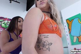 NYMPHO Xxlayna Marie & Harley King share a thick cock