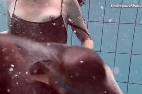 Poolside and underwater pornstar erotics Liza girl