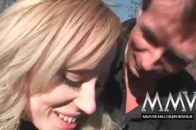 MMV Films Cute German teen blonde fucked outdoor