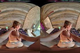 Petite Blonde Hairdresser Fucks One Of Her Clients In Virtual Reality