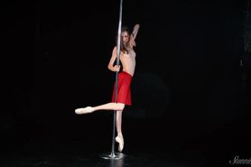 Young Naked Pole Dancing Ballet Star Annet Shows Off