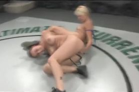 Sexy kicking ass in a wrestling arena