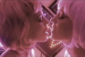 ASMR Lesbians kissing Light Pink hue