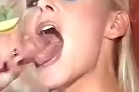 Cum In Mouth - Katja Kean looking straight at you