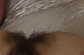 All she needs is a rough cock in her gorgeous hairy pussy