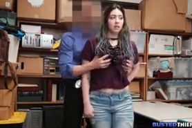 Step daughter caught shop lifting by step father