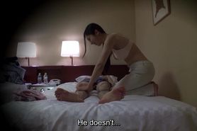 Japanese Hotel Masseuse Agrees to Play a Timely Game of Strip Rock Paper Scissors with Quick Thinking Customer