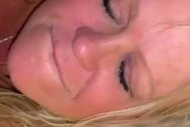 Bbw Blonde Milf Big Freckles Tits Blowjob Face Screw