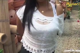 MAMACITAZ - BBW Pettie Latina Andrea Flores Pick Up POV Sex