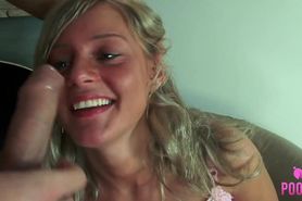 Blonde College Beauty Tatianna Takes A Big Wide Shaft Reverse Cowgirl Style