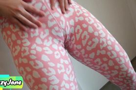 Cum in My Cute Panties And Yoga Pants Before I Pull Them Up