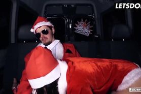 Naughty Slut Lullu Gun Sucks Santa'S Dong Then Bangs Amateur Dick In Bus During Christmas - Letsdoeit