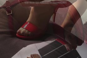 Red high heels shoejob footjob slideshow, erotic story