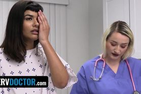 Horny Girl With Pierced Nipples Apryl Rein Swallows The Doctor'S Cum For A Favor - Perv Doctor