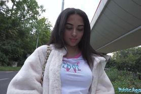 Public Agent - hot English tourist with big tits and cute ass takes cash to let guy fuck her with his bog cock outdoors