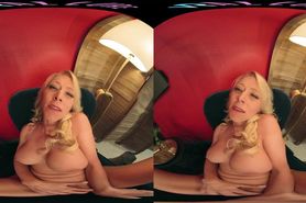 Busty blonde MILF puts on one hell of a show in VR
