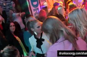 Bisexual club slags having public sex orgy
