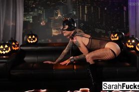 Catwoman gets a good fuckng from a Tattooed stud