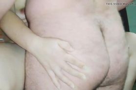 Amateur Creampie on Hairy Pussy