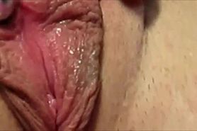 Meaty Pussy Lips Pleased with a Vibrator
