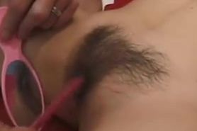 Hairy asian with big boobs