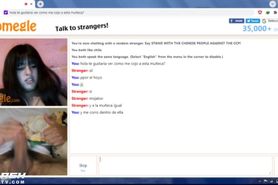 OMEGLE. I screw a doll for a girl and then cums ...