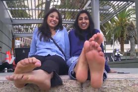 Arabe and indian foot soles