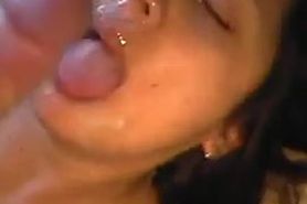 Mexican wife sucks dick for her life