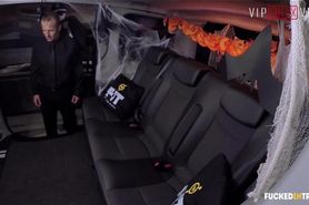 VIPSEXVAULT- Super HOT Busty MILF Fucked On Halloween In a Czech Taxi
