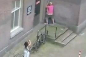 Party Slut high on Molly Fucks Random Guy in Alley in Amsterdam - N-videos