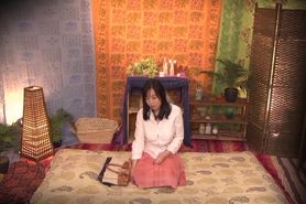 Voluptuous JAV Star Shiori Tsukada Tries a Thai Massage Leading to Lots of Accidental Nudity as Her Towel Drops