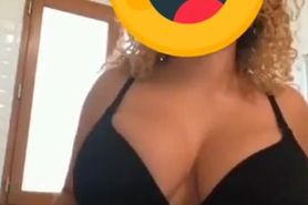 Pawg Arab with big tits and fat ass dances on snap