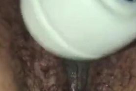 Bbw Hairy Fat Stepmother Wife Gushes All Over Her Wand