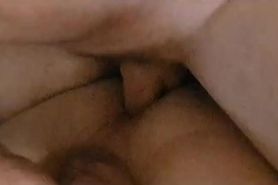Wife helps bull cum in hubby's ass