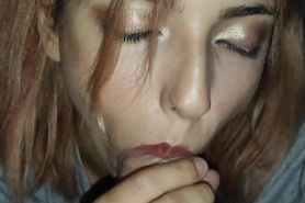 I teach how to screw stepsister at night for a good blowjob