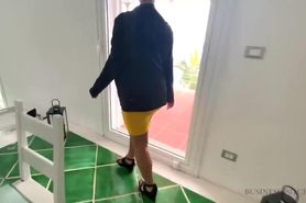 Business woman used in a luxury villa – business woman