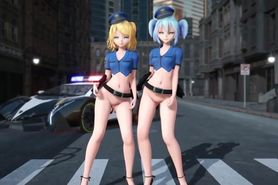 [MMD] Rin & Miku Police Officers