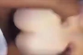 Wife smiles at hubby cumming watching her take a black dick