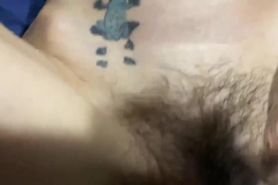 Petite Tattooed Granny With Hairy Pussy Creampied