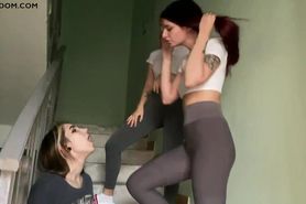 Girls Humiliation Slut - Spitting and Human Ashtray Lezdom