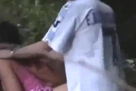 Fucking teen in the woods