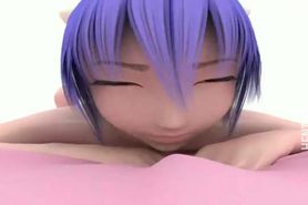Sexy 3D hentai cutie gets nailed doggy
