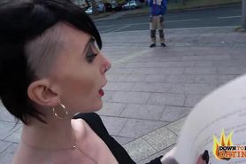 Publicsexdate - Petite Goth Slut Lou Nesbit Sucks Stranger'S Dick In Public