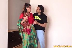 Saree hottie finally decides to suck cock and get rammed
