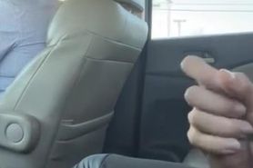 Cumming behind latina uber driver
