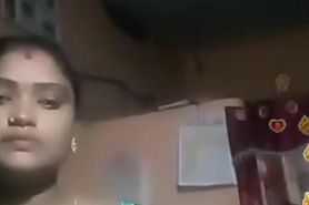 Tamil Indian BBW Blue Silky Blouse Live