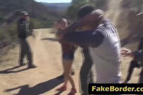 Fake border patrol puts law in his big dick sentenced teen amateur pussy outdoor
