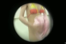 Changing room spy cam shoots Japanese rough nipple snr37