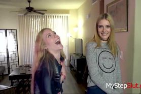 Hot Teen Daughters Screw Daddy-Emma Starletto & Mazzy Grace