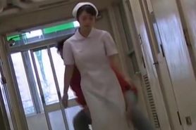 Young Japanese nurse tried to resist against sharking